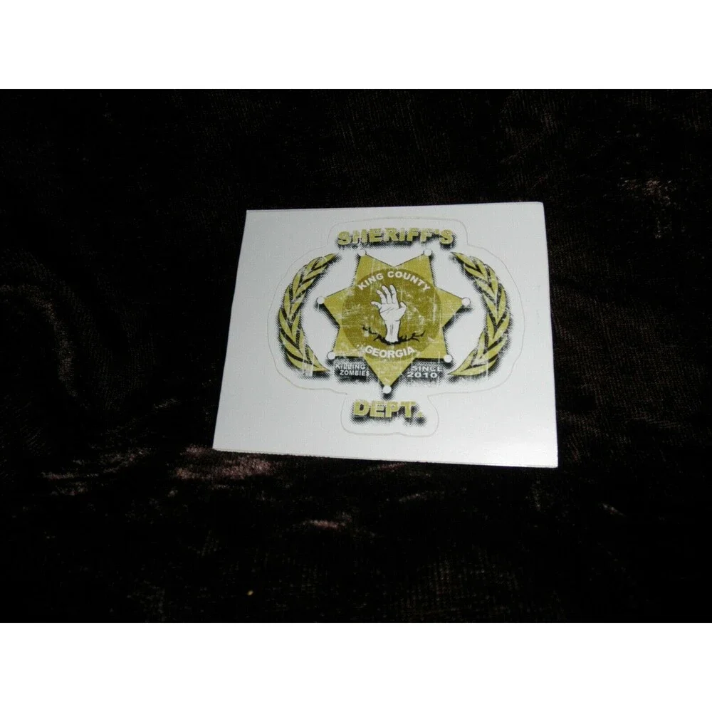 TV SHOW ZOMBIE HORROR STICKER DECAL KINGS COUNTY, GEORGIA SHERIFFS DEPT